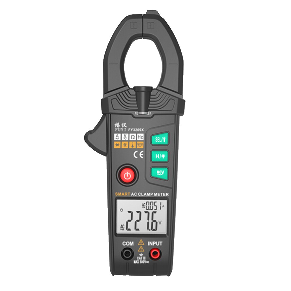 FUYI FY3269X 10000 Counts Digital AC Current Clamp Meter Automatic Range Multimeter Dual Parameter Display Voltage Meter
