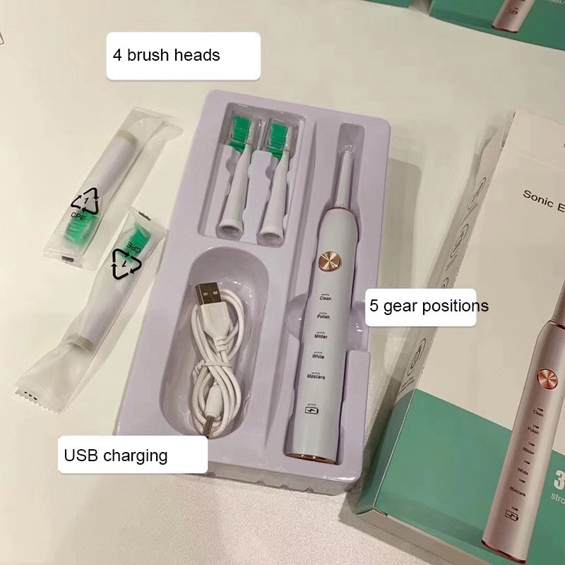 Cepillo de dientes eléctrico sónico para limpieza dental, cepillo de dientes eléctrico, cepillo de dientes eléctrico IPX7, cepillo de dientes sónico resistente al agua Soocas x3
