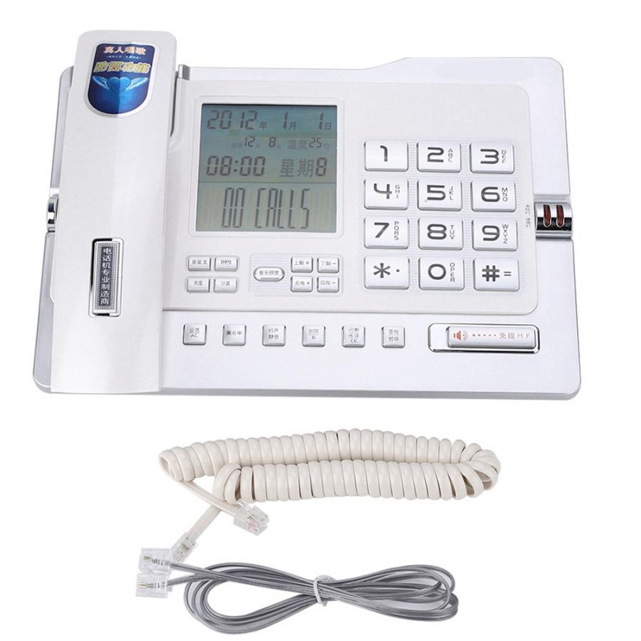 G026 eenvoudige vaste telefoontoestellen voor thuiskantoor en desktop: Wit