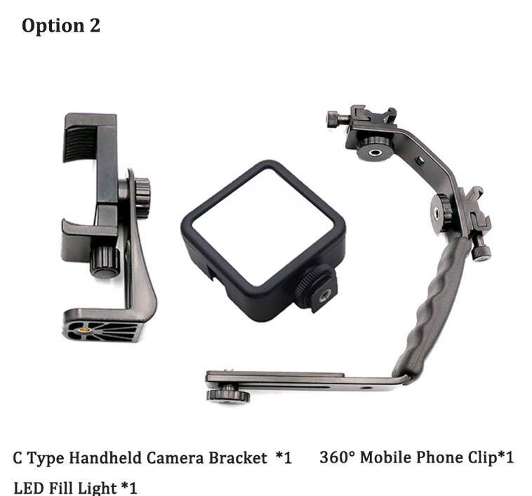 SANYK Mobile Phone Photo Stabilizer Photography Stand Video Stabilizer Phone Stabilizer Phone Stand Flash Stand: OPTION 2