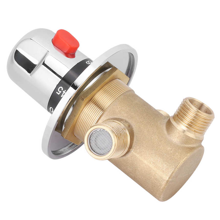 Douche Thermostaatkraan 3 Way Messing Thermostatische Mengkraan Kraan Temperatuur Mixer Regelklep Boiler Onderdelen