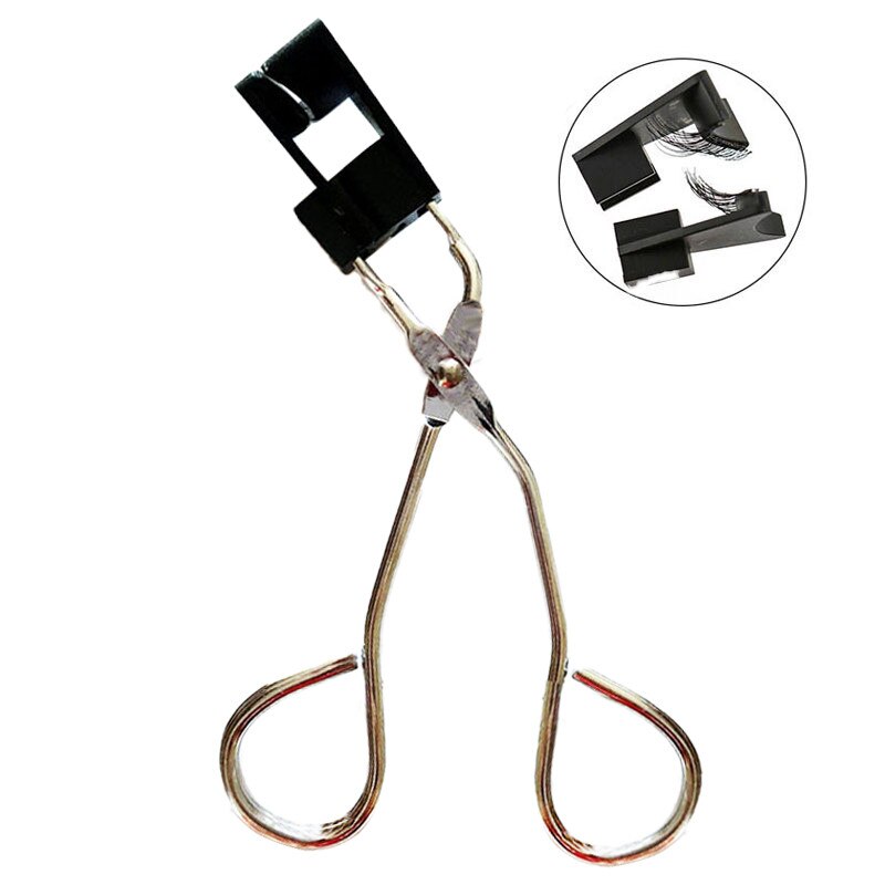 Premium Magnetic Lash Applicator Tool Magnetic Eyes Lashes Clip Easily Apply Magnetic Lashes Extension Makeup Tools: Silver