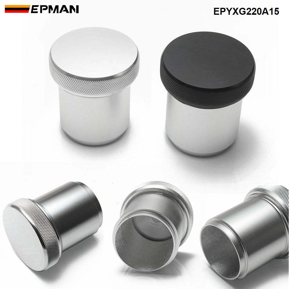 EPMAN Billet Aluminium Weld On Filler Neck + Cap 2"/1.5" Weld On Fuel Water Overflow Tank Splash Bowl, Fuel Tank Etc. EPYXG220