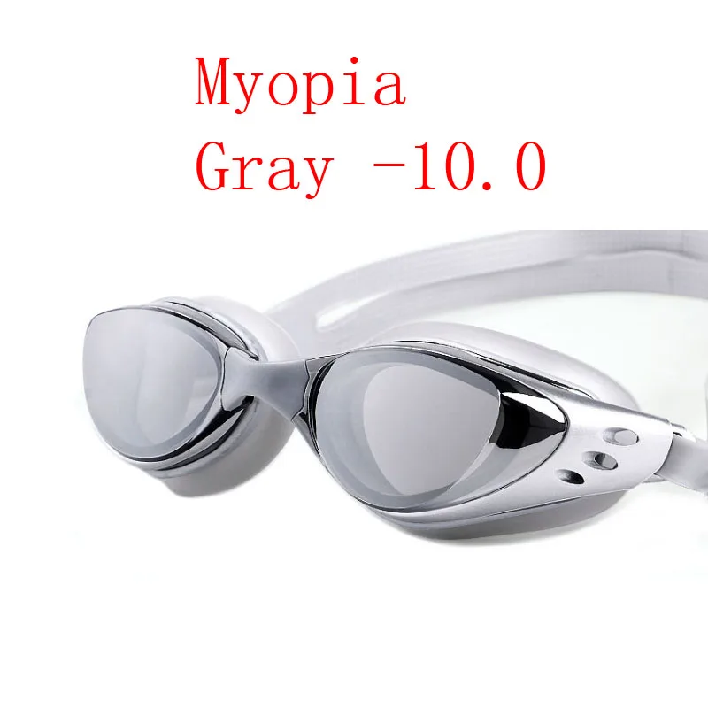 Krótkowzroczność gogle pływackie mężczyźni kobiety-1.0 ~-10 wodoodporna Anti-Fog Arena okulary pływackie na receptę wodne silikonowe gogle do nurkowania