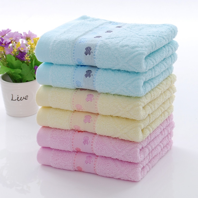 1pc 33*72cm Apple pattern Terry face towels cotton Soft Absorbent Romatic Lovers Towel Bath Accesory towels bathroom