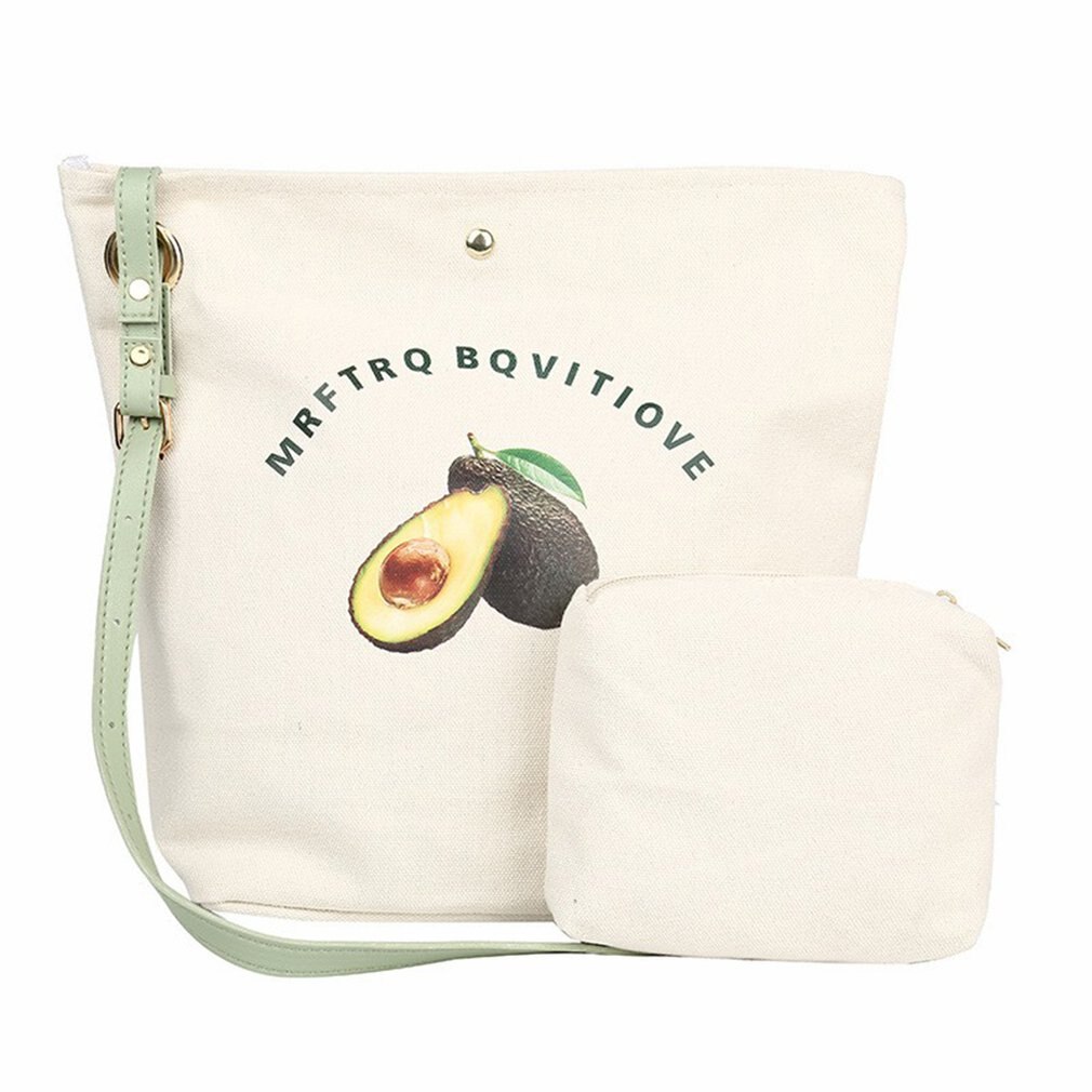 2020 Borsa di modo grande Borsa Sacchetto Femminile Nuova Borsa Sacchetto del Messaggero Della Spalla Sveglio Della Ragazza Borsa di Tela per Le Ragazze per Le Donne shopping 2 pz/impostato: verde