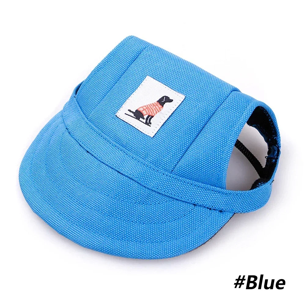 Pet Dog Baseball Cap Hat with Neck Strap Adjustable Comfortable Ear Holes for Small Medium Large Dogs in Ourdoor Sun Protection: S / WHITE