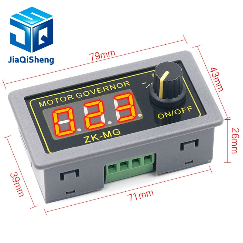 Controlador de Motor de cc 5-30V, 12v, 24v, 5A, PWM, velocidad ajustable, pantalla Digital, codificador, relación de trabajo, frecuencia máxima de 15A, ZK-MG