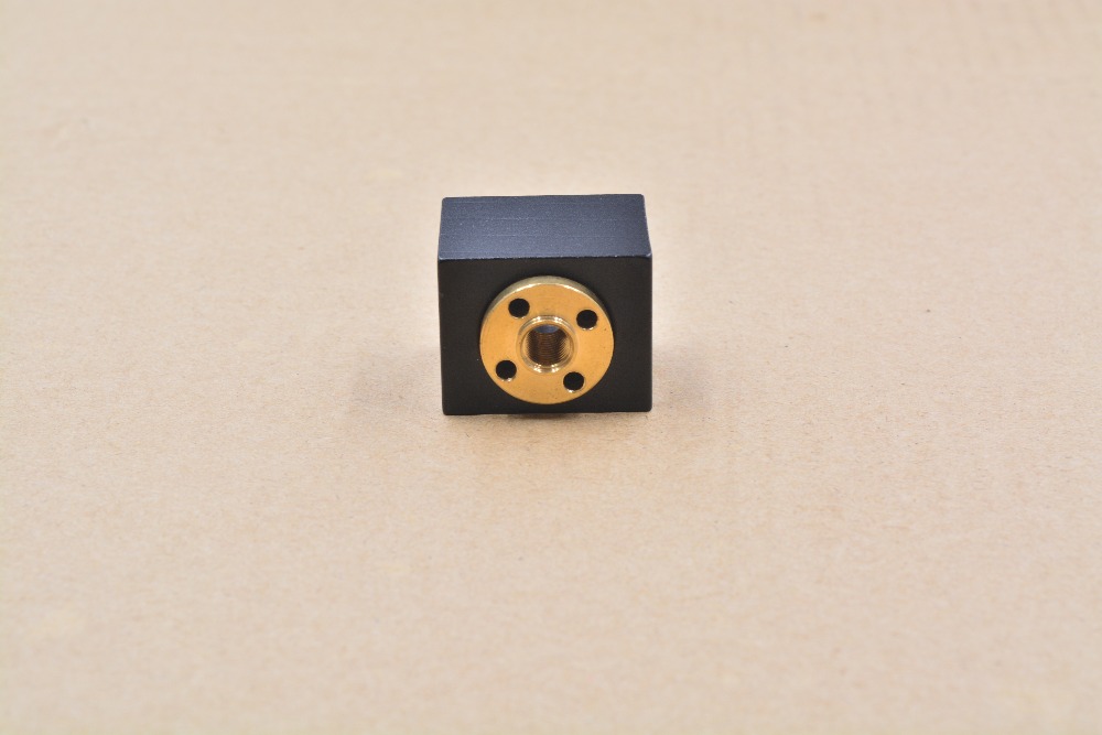 1 sztuk T8 śruba trapezowa osłona na nakrętki biały lub czarny uchwyt montażowy aluminium dla T8 śruba mosiężna nakrętka grawerka T8 nakrętka