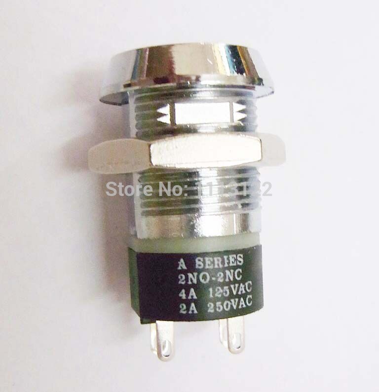 2801 Key Switch Lock OFF/ON Power Switch Lock Key out at OFF position 4 Terminals Switch Lock with flat key 1pc