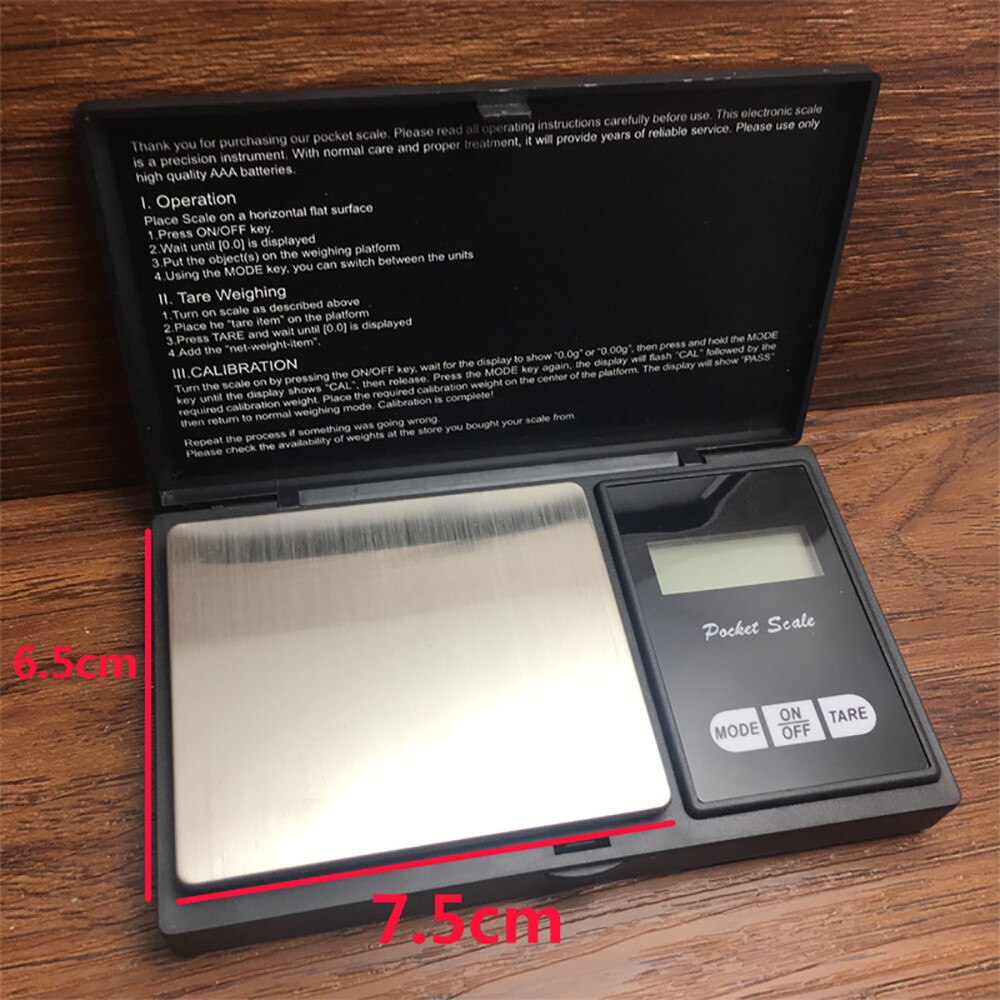 500 g x 0.01 g high-precision digital kitchen scales jewelry gold Balance Weight gram LCD pocket scales electronic scales
