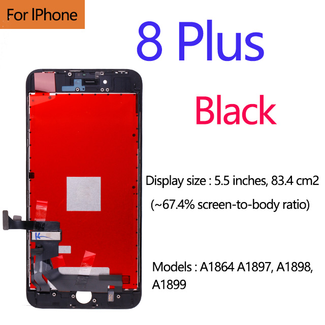 AAA+++ für iPhone 5 5s 5c 6 7 LCD Anzeige Touchscreen für 6s 7 8 Plus SE 100 % nagelneu LCD Digitizer gehärtet +: Östlichen Blau