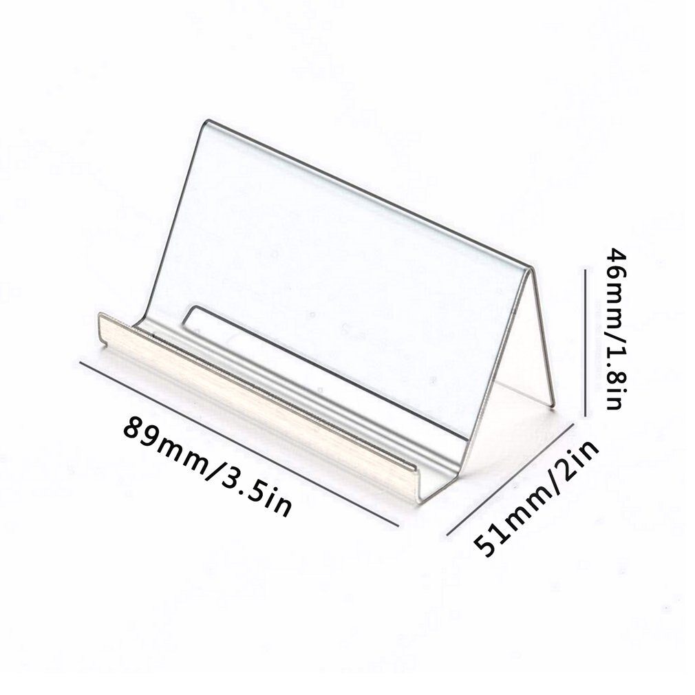 Stainless Steel Business Card Holder For Desk Office Visiting Cards Collection Organizer For ID Cards