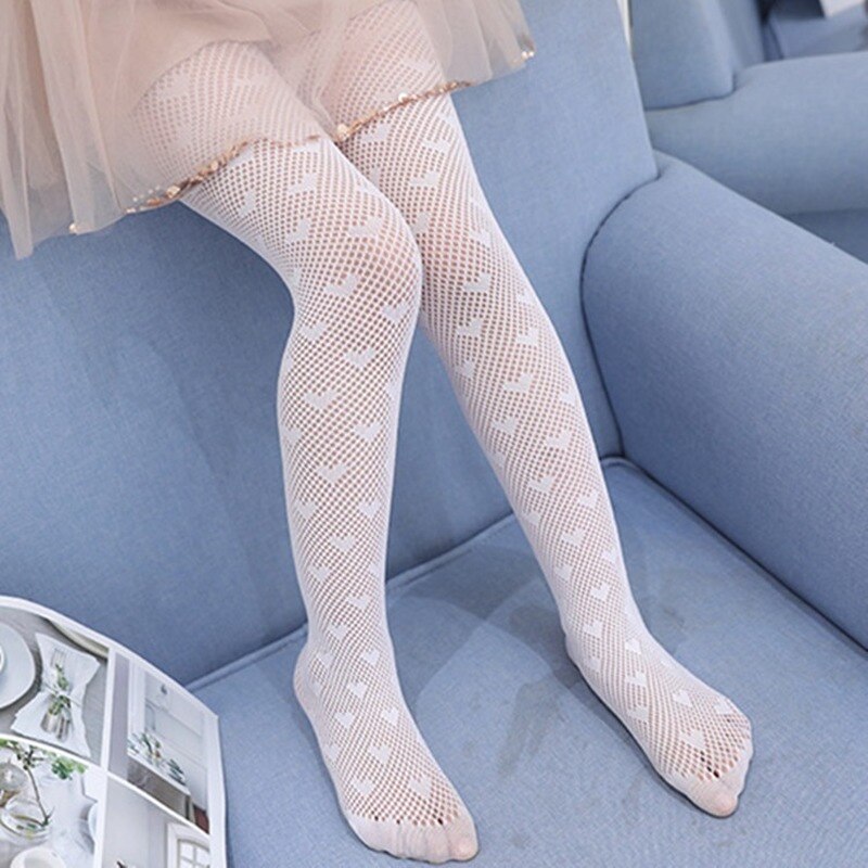 Collants fins en maille pour bébé fille, bas de princesse, blanc, noir, doux, bonneterie, printemps été automne
