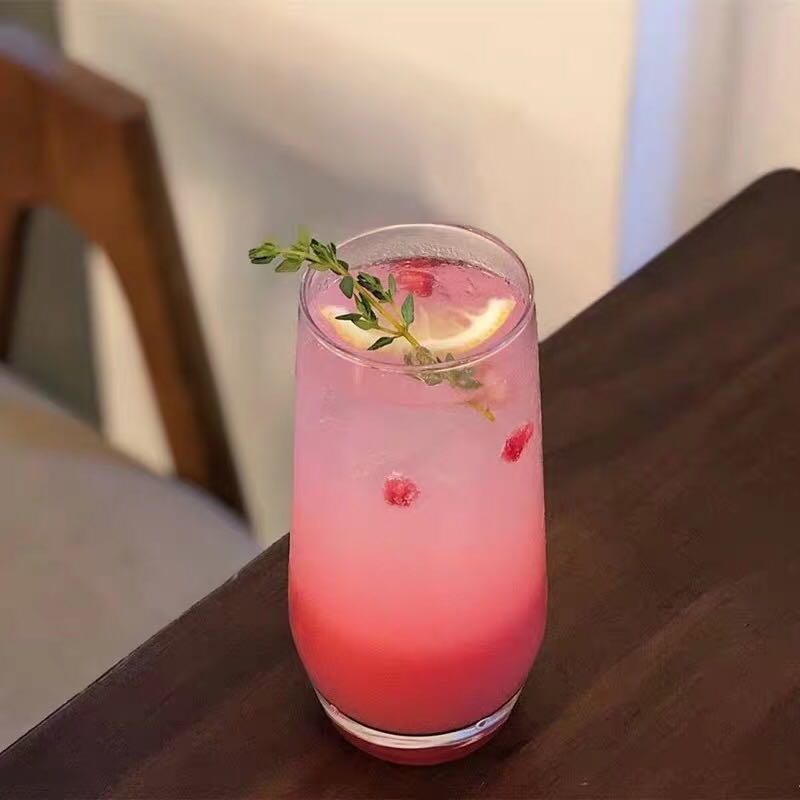 net red cafe glass high-value cold drink cup Nordi... – Grandado