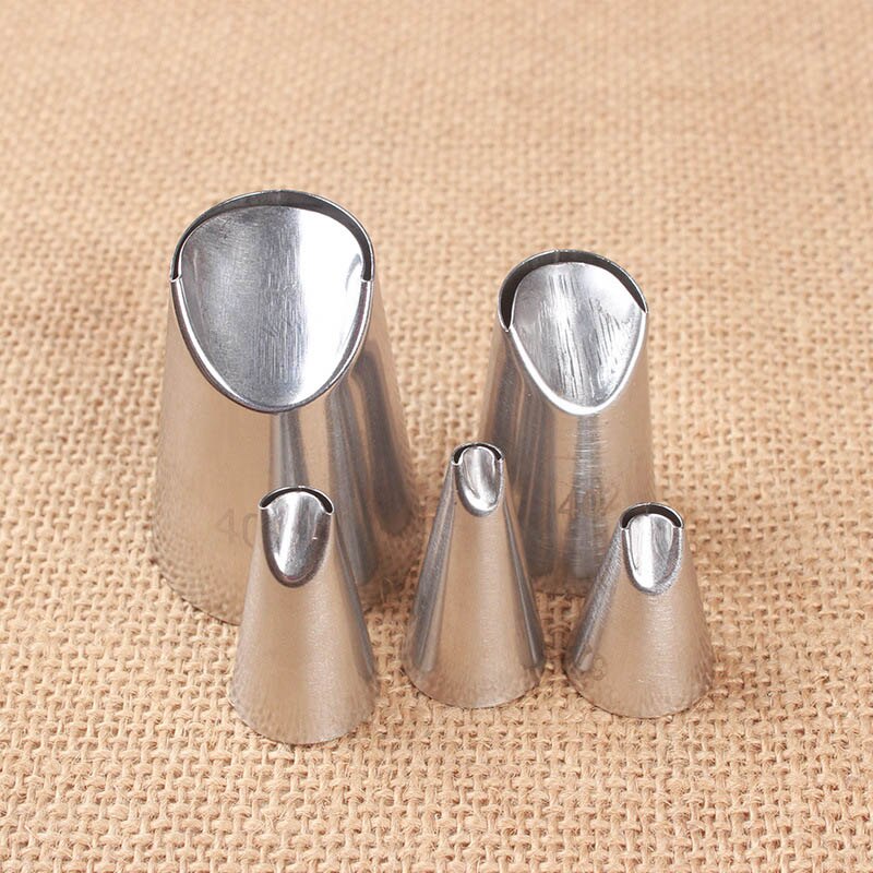 Duurzaam 5Pcs Pastry Tips Keuken Gadgets Rvs Icing Piping Nozzles Chrysant Nozzle Draagbare Bakken Accessoires