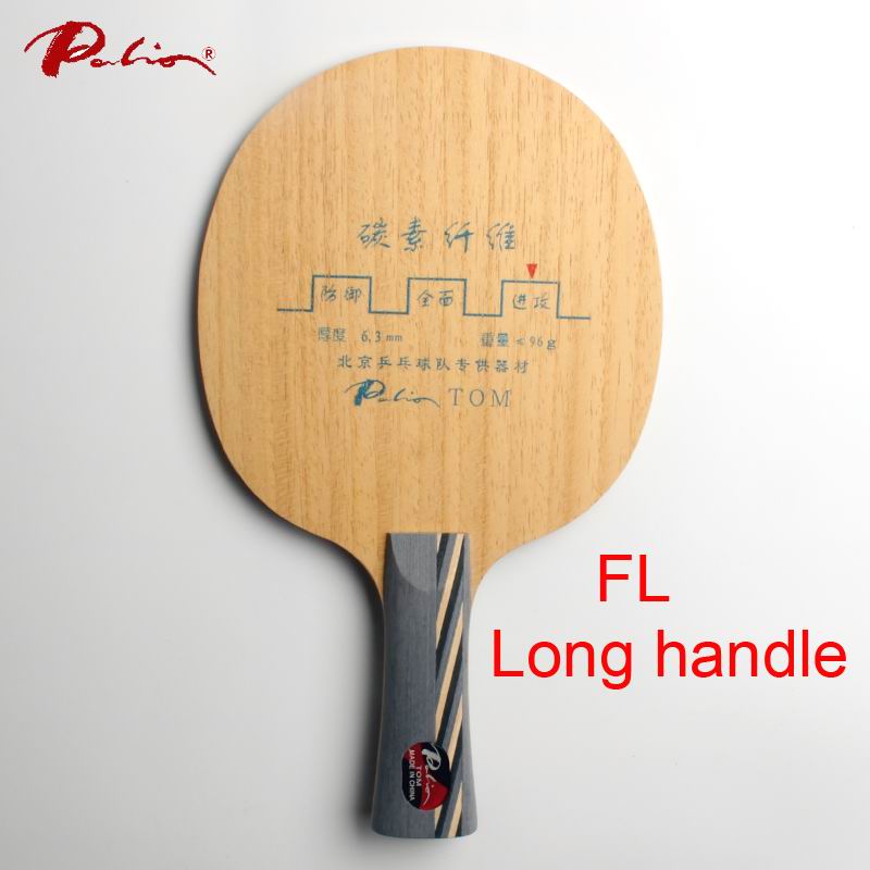 Palio gazzetta TOM lama tennis da tavolo 5 puro wood + 4 carbonio veloce attacco con loop buona in vestito di controllo per il nuovo giocatore ping pon: FL long handle