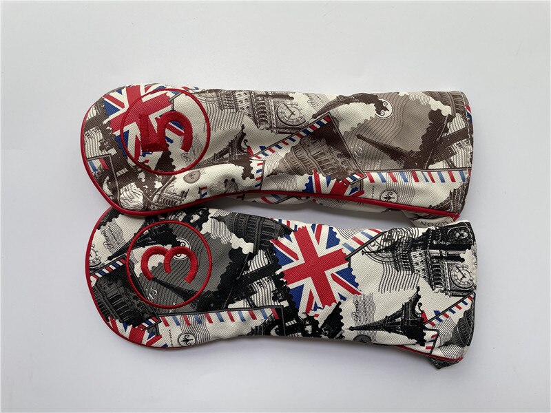 Zupełnie nowy styl GB osłona główki kija golfowego golfa lasu pokrywy golfa kierowcy głowy pokrywa + farwater Las golf Las głowy pokrywa ems wysyłka