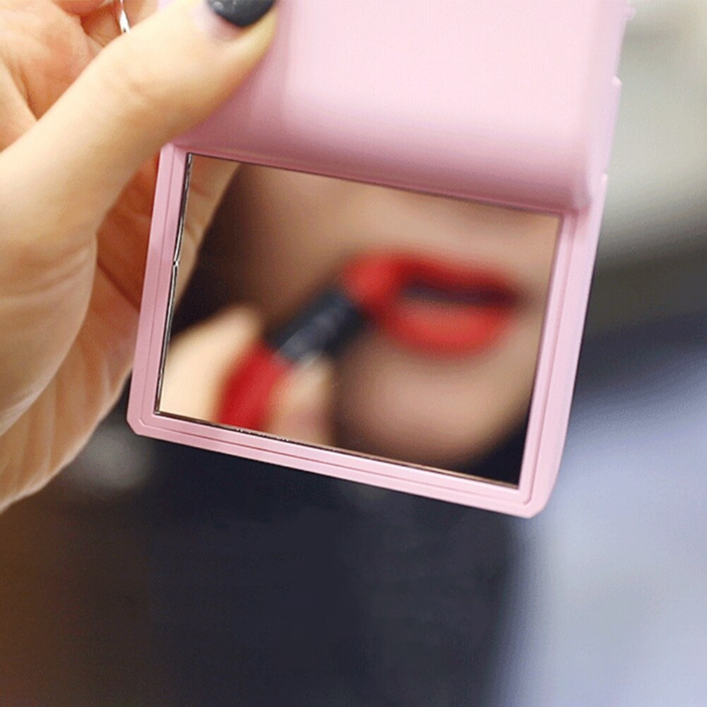 Mini Telefoon Vorm Draagbare Usb Opladen Koelventilator Met Standaard Make-Up Spiegel Lichtgewicht En Draagbare Canbe Gebruikt Op Vele Gelegenheid