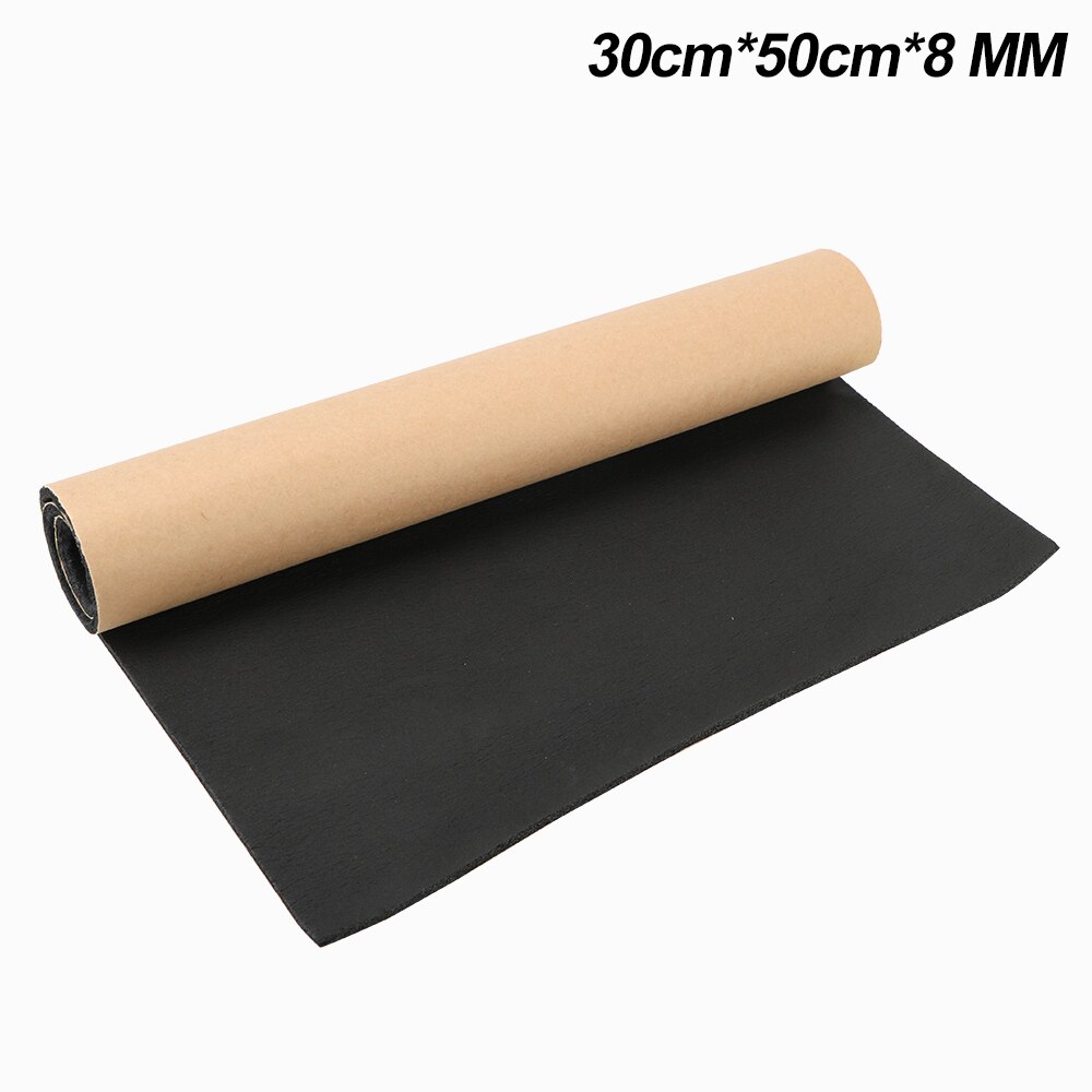 Tapis d&#39;isolation acoustique automobile, en coton, 50x30cm, tapis insonorisant pour camion, 3/6/8/10mm, mousse à cellules fermées: Orange
