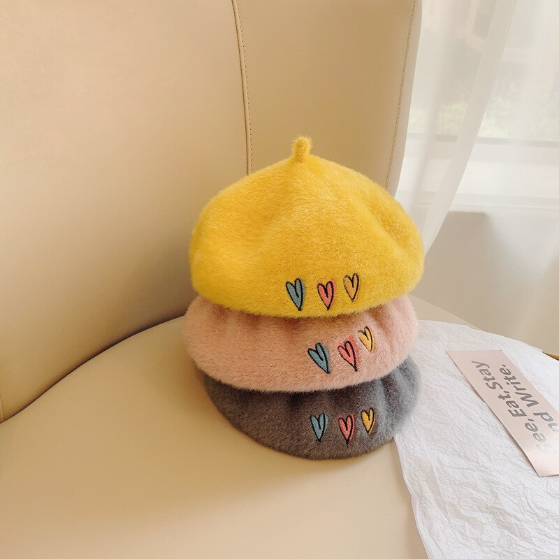 Boina de lana para niño y niña, gorros de lana para niño y niña, accesorios de ropa de de 52cm