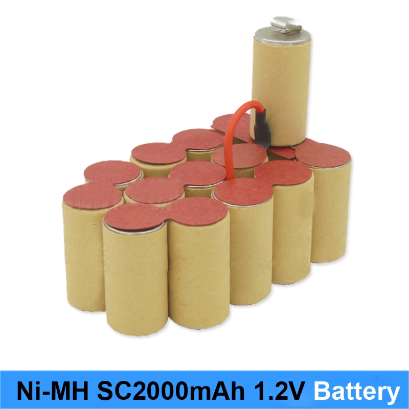 Ni MH Ni CD 1.2 v batterij 2000 mah 10c 15c high power oplaadbare nimh batterij schroevendraaier en batterij robot ni-mh sc3000mah 1.2 v