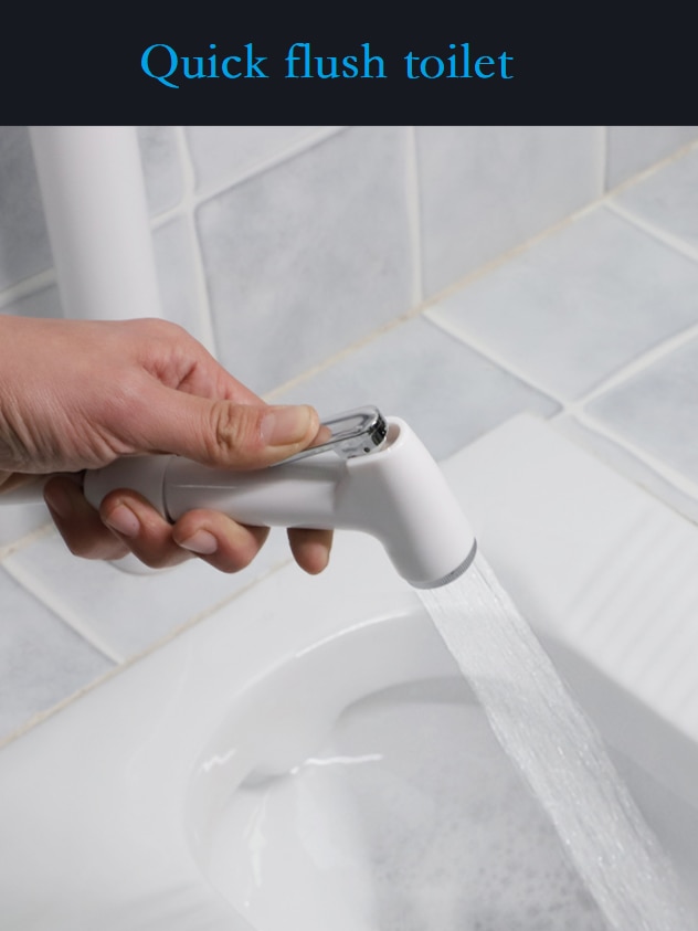 Badkameraccessoires, toilet bidet kraan, handdouche, draagbare bidet sproeier, toiletbril, bidet, huishouden zonder sproeier