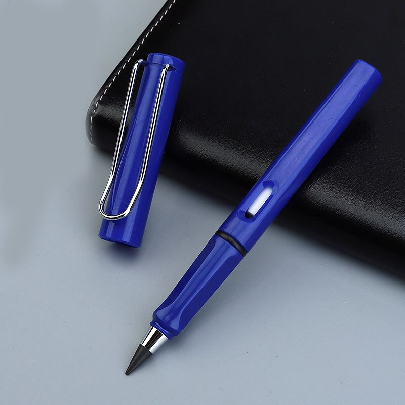 Technology Unlimited Writing Pencil No Ink Novelty Eternal Pen Art Sketch Painting Tools School Supplies Stationery: blue