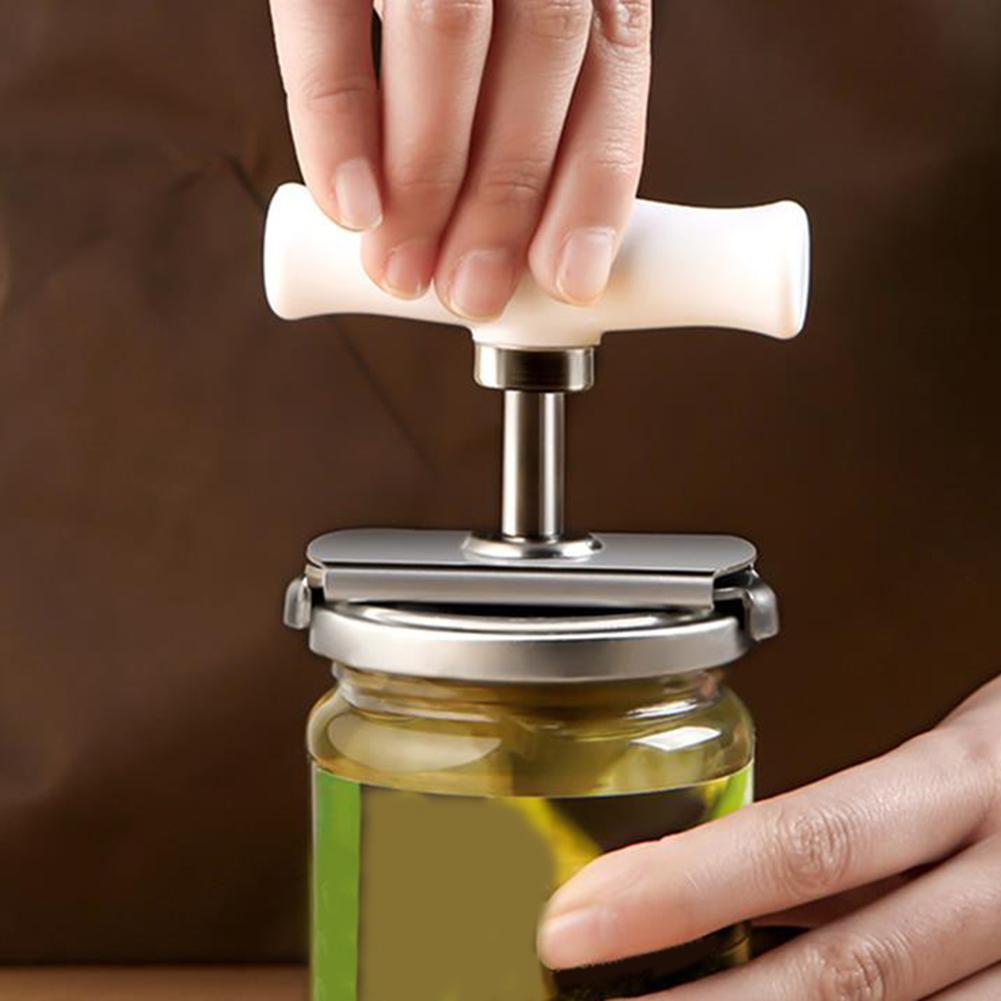 1 Pc Snelle Fles Jar Opener Rvs Linksom Twist Cap Off Opener Handleiding Blik Fles Schroef Deksel Gadgets
