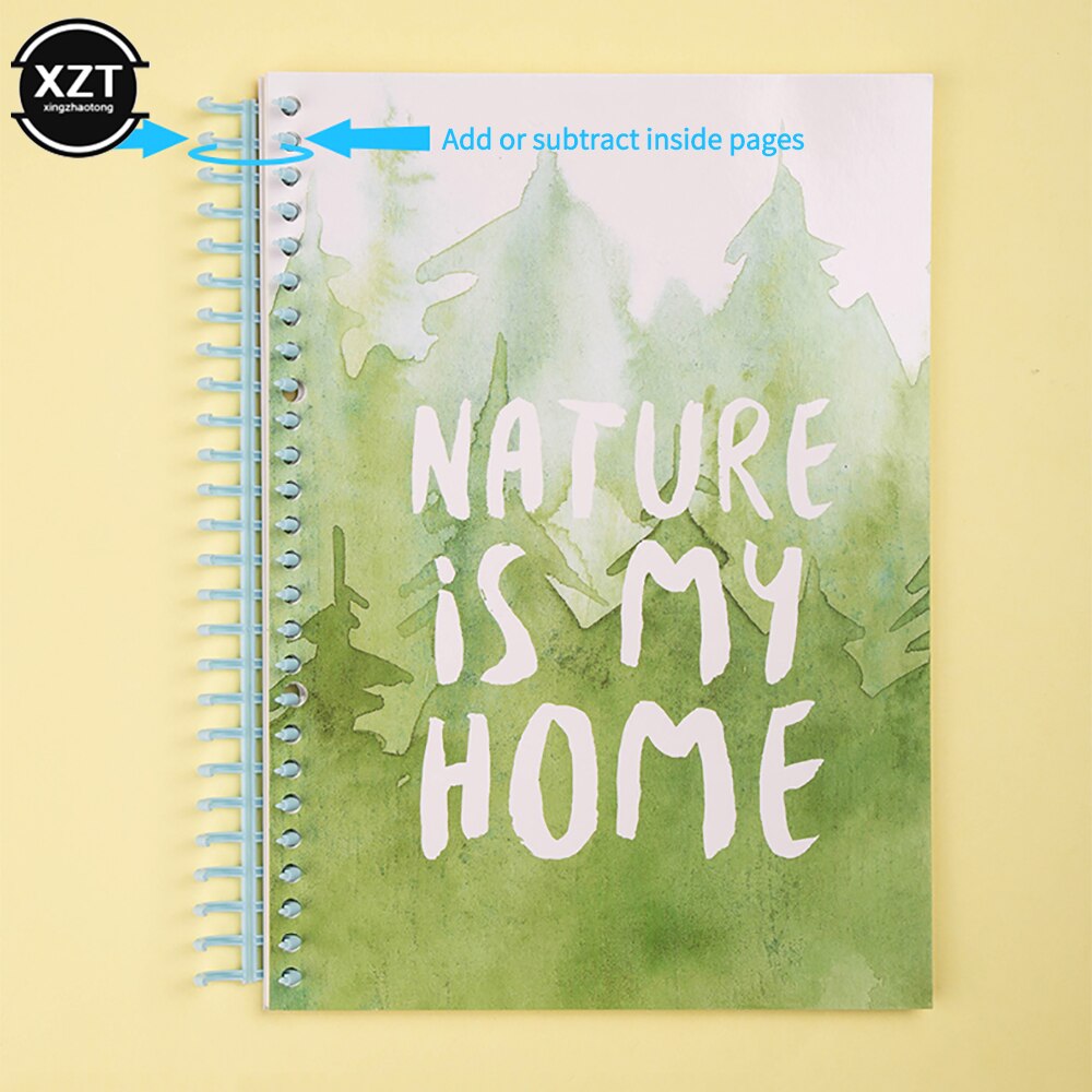 12mm A4/30 Holes Binding Loop Plastic Movable Folder Notebook Calendar Diary For DIY Paper Office Student Assemble Ring Buckle