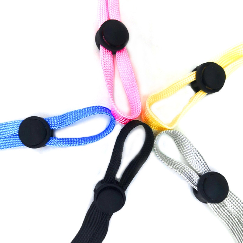 Ceinture creuse Durable 64cm visage bouclier cordes Anti-perte fronde réutilisable sans trace confortable nouvelle pendaison cou Style masque lanière