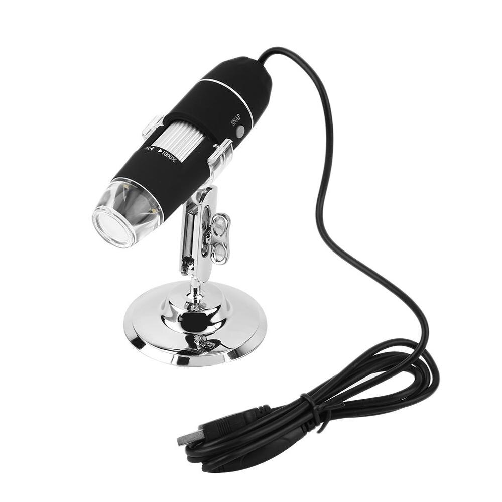 Mega Pixels 1000X 8 LED Digital Microscope USB Endoscope Camera Microscopio Magnifier Electronic Stereo
