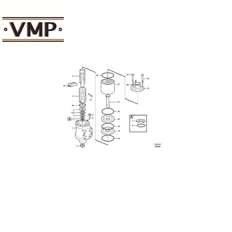 11701270-Repair Kit Steering Valve for L30, L50D, L60E, L70C, L90C, L105, l110E, L120, L150E, L180D Wheel Loaders-VMP