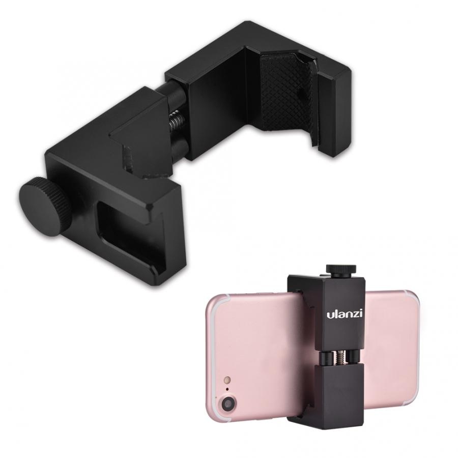 Ulanzi Universal Phone Holder 1/4" Screw Mount Height Adjustable Smartphone Holder Simple Installation Phone Photograph Tool