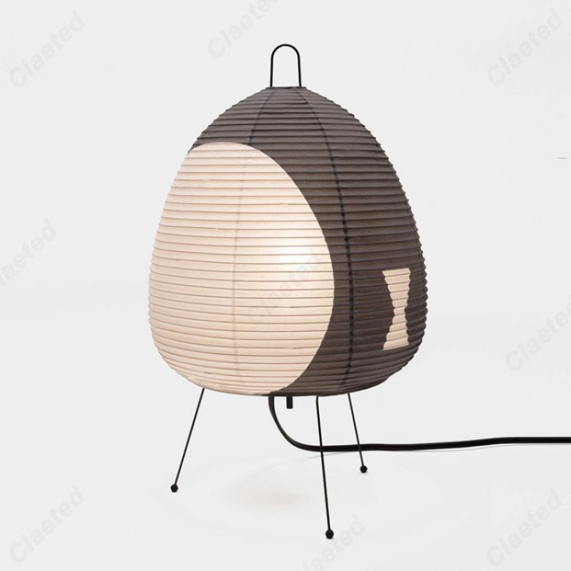 Og minimalistisk led-rispapirbordlampe retro boligindretning stue soveværelse spisestue atmosfære dekorativ belysning