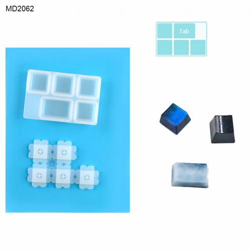 1 Set DIY Mechanical Keyboard Key Cover Cap Silicone Mold Epoxy Mould Craft Tool: MD2062