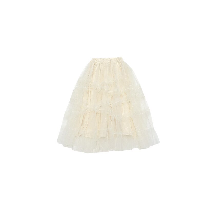 Vestido de baile hasta el tobillo para niñas de 3 a 11 años, faldas de línea a de Color sólido, malla de princesa, ropa para niños Hc53: 6 años
