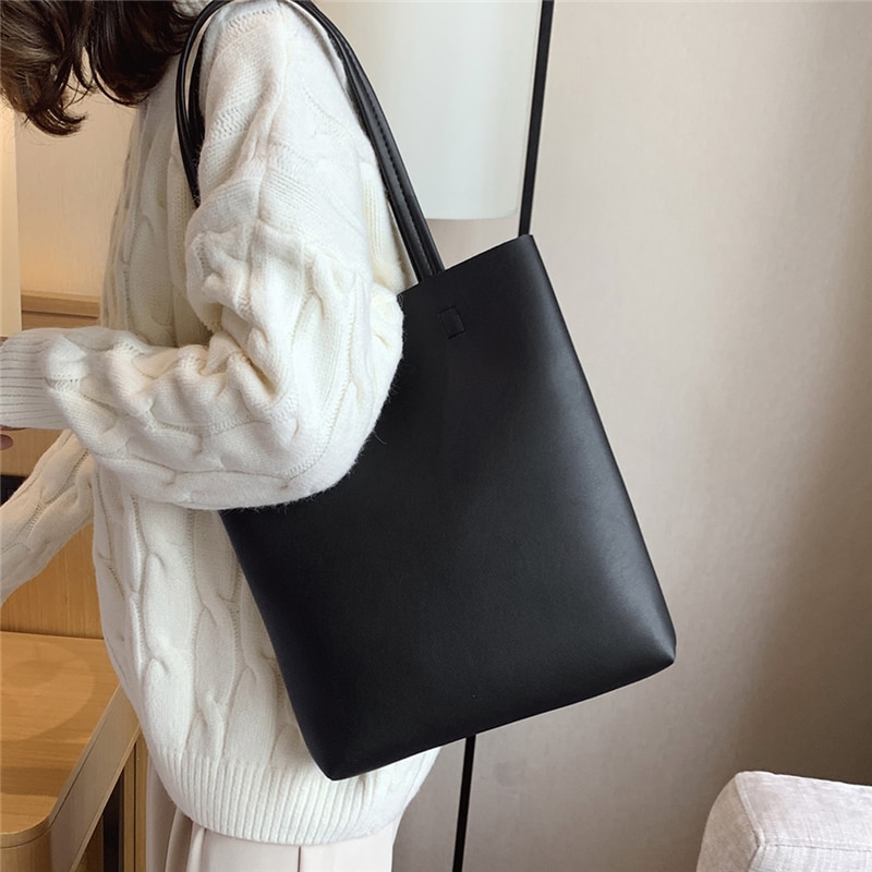 Handbag women bag leather women bag shoulder bag large capacity portable tote bag