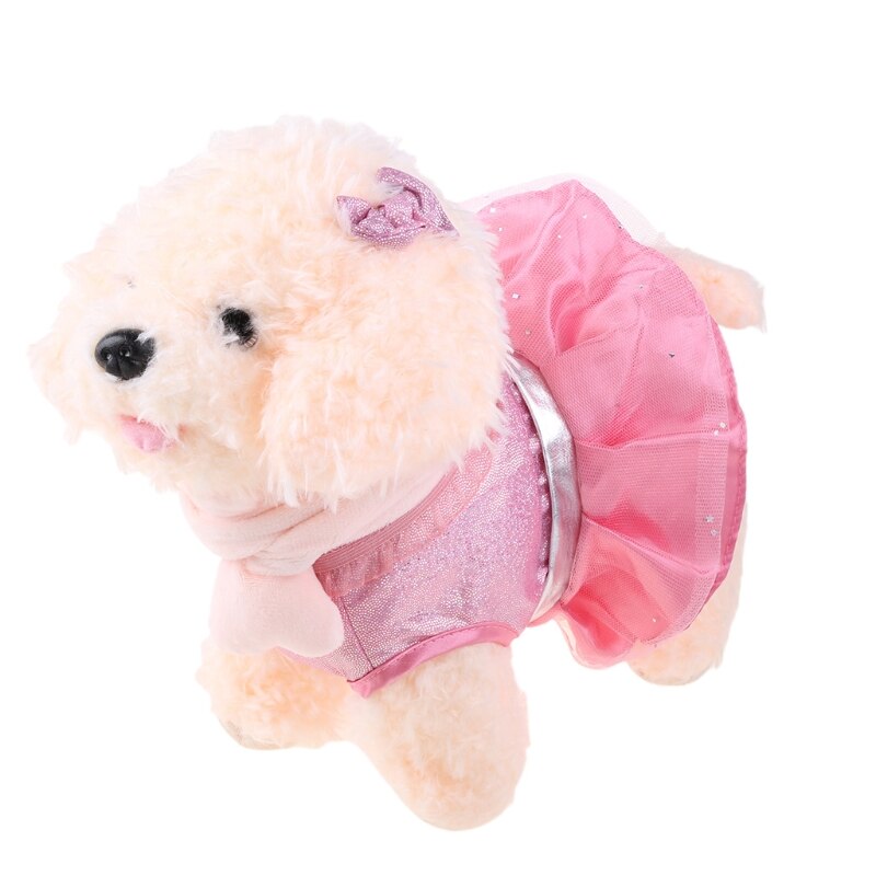 Jouet en peluche électrique avec laisse pour enfants, chiot, jouet de marche, Simulation de chant, danse, chien, musique, chien mécanique