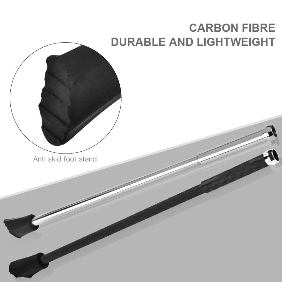 20in Bike Kickstand Stainless Steel/Carbon Fiber Bike Parking Foot Side Stand Support Quick Release Ultralight Kickstand