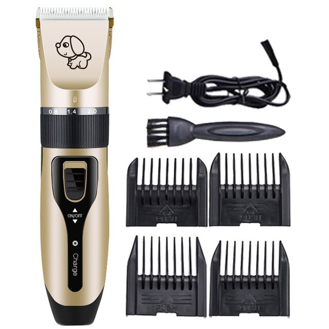 Tondeuse électrique pour animaux de compagnie, Rechargeable, à faible bruit, Machine pour couper les cheveux, toilettage et coupe de cheveux de chat et de chien: standard