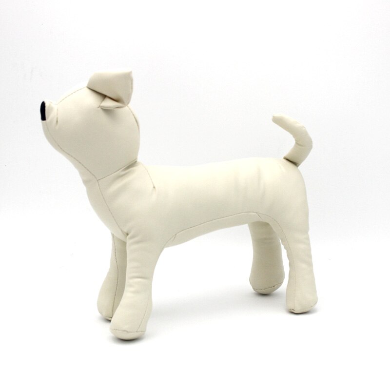 1 pc PU Cuir Chien Mannequins 3 Taille Position Debout Chien Modèles Jouets Pour Animaux de compagnie Magasin pour Animaux Affichage Mannequin