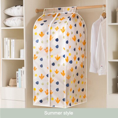 Clothing Dustproof Bag Dust Cover Hanging Printing Coat Storage Hanging Clothes Dust Bag Clothes Cover Thickening: Summer / 30x60x90cm