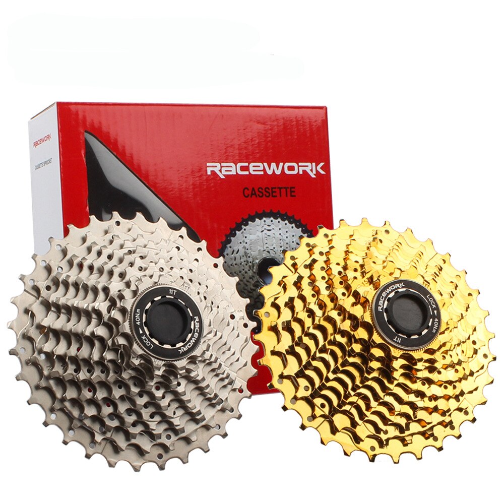 11 Speed Road Bike Cassette 28T 32T Steel Bicycle Freewheel 22 Speed Gold Cassettes Oil Slick Road Bicycle Flywheels for Shimano