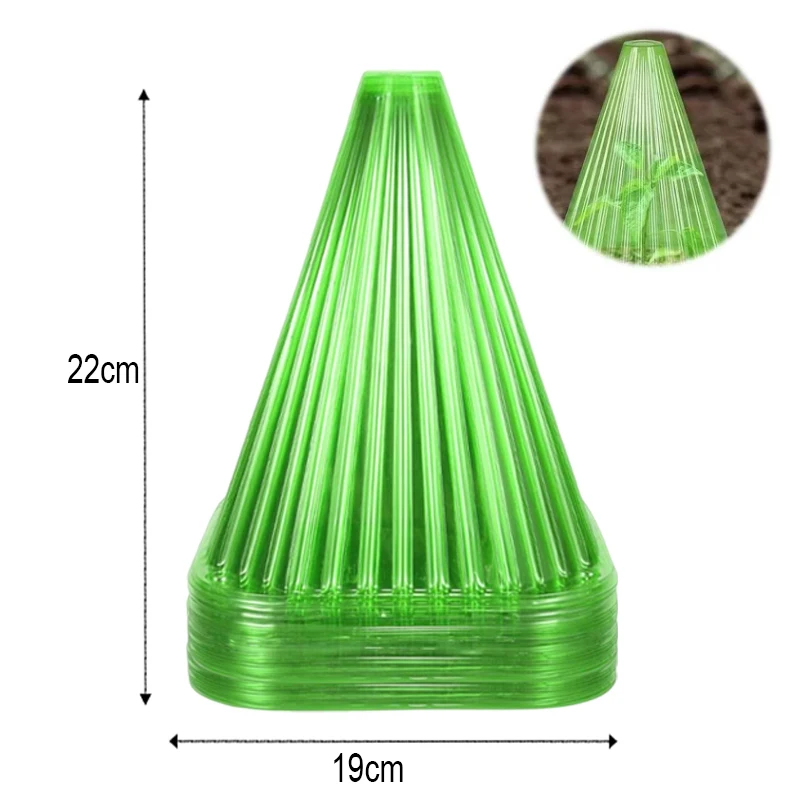 Housse de protection pour jardin de plantes, protégée contre les insectes, antigel, accessoires de jardin pour les soins de la pelouse, couvercle de cloche en plastique réutilisable: XXL / Marron