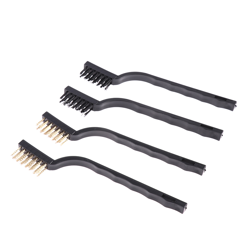 15Pcs Rust Remover for Industrial Devices Surface/Inner Polishing Cleaning Brush 7inch Mini Steel Brass Wire Brush Paint