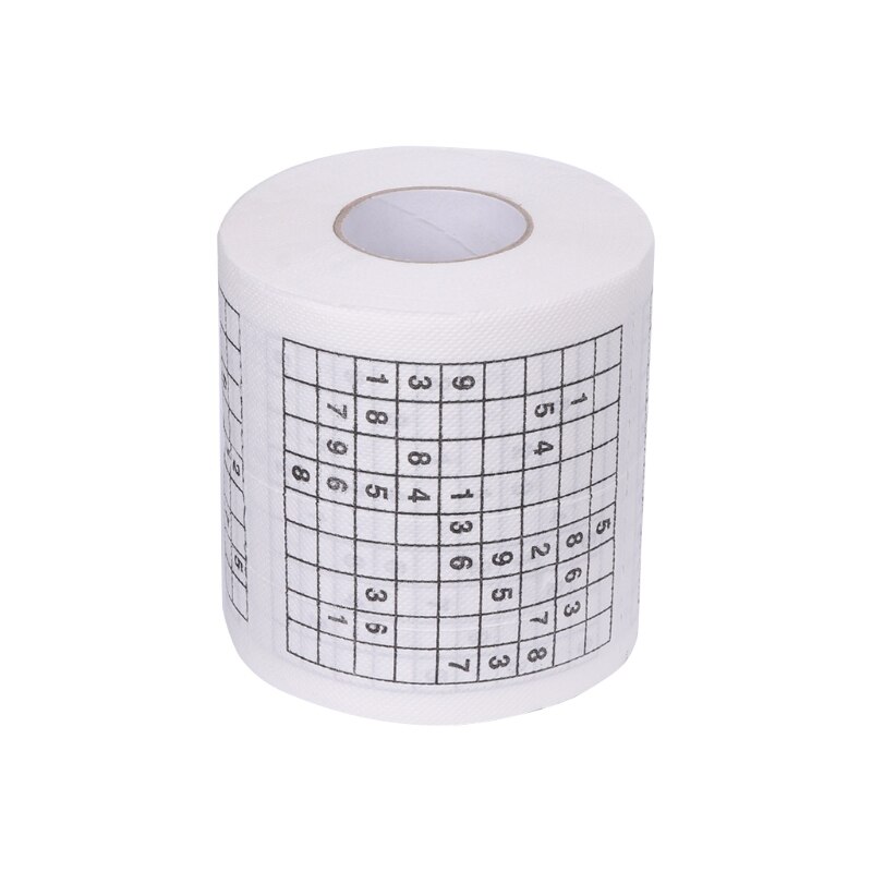 Kestävä sudokupainettu pehmopaperi pehmopaperi wc-paperi veden imeytyminen ihoystävälliset paperipyyhkeet hauska peli hauska käytännöllinen myös
