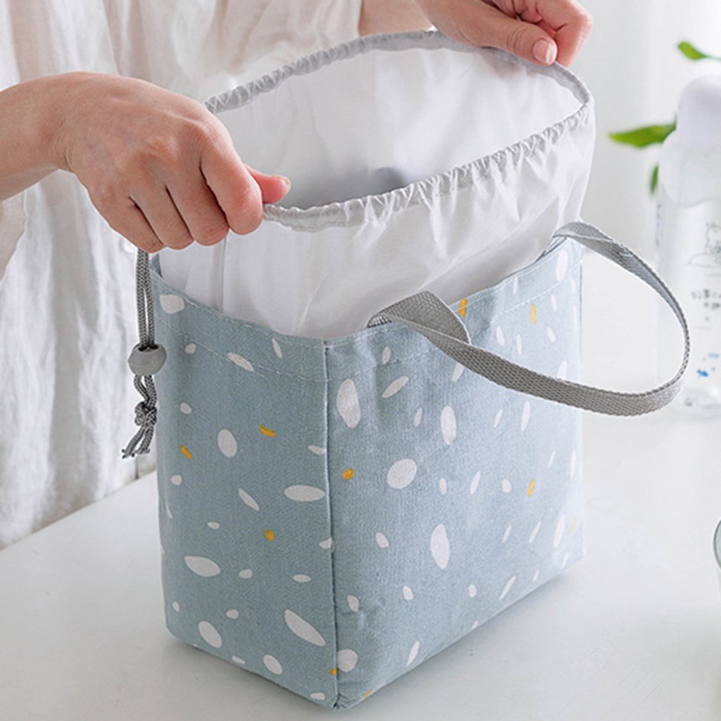 Przenośne pudełko na obiad torba neutralna student dziecko torba na obiad torba termiczna chłodnica torebka na żywność piknik saszetka na obiad przechowywanie torby na lód