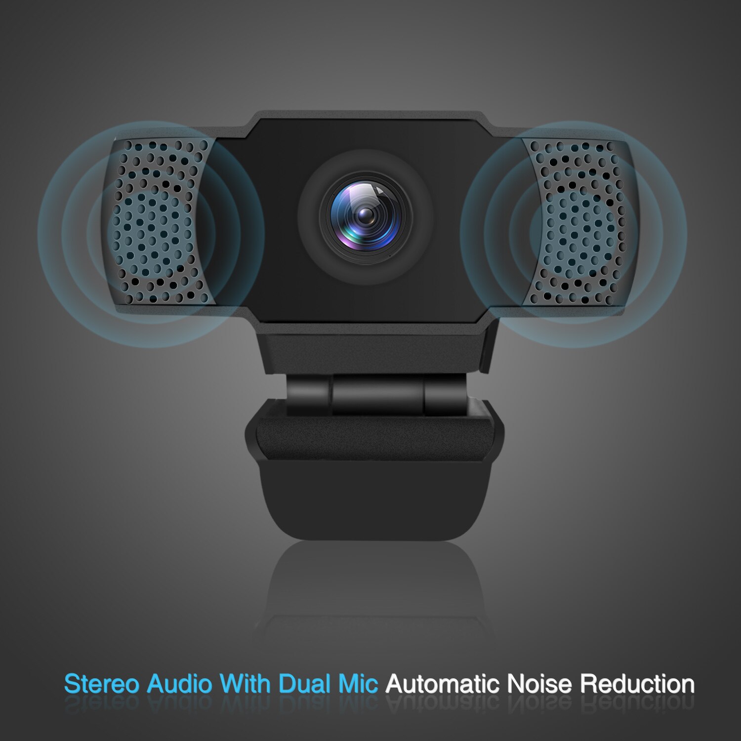 HD 1080P PC Networks USB Camera Built in Microphones for Laptops Desktops Computer D6