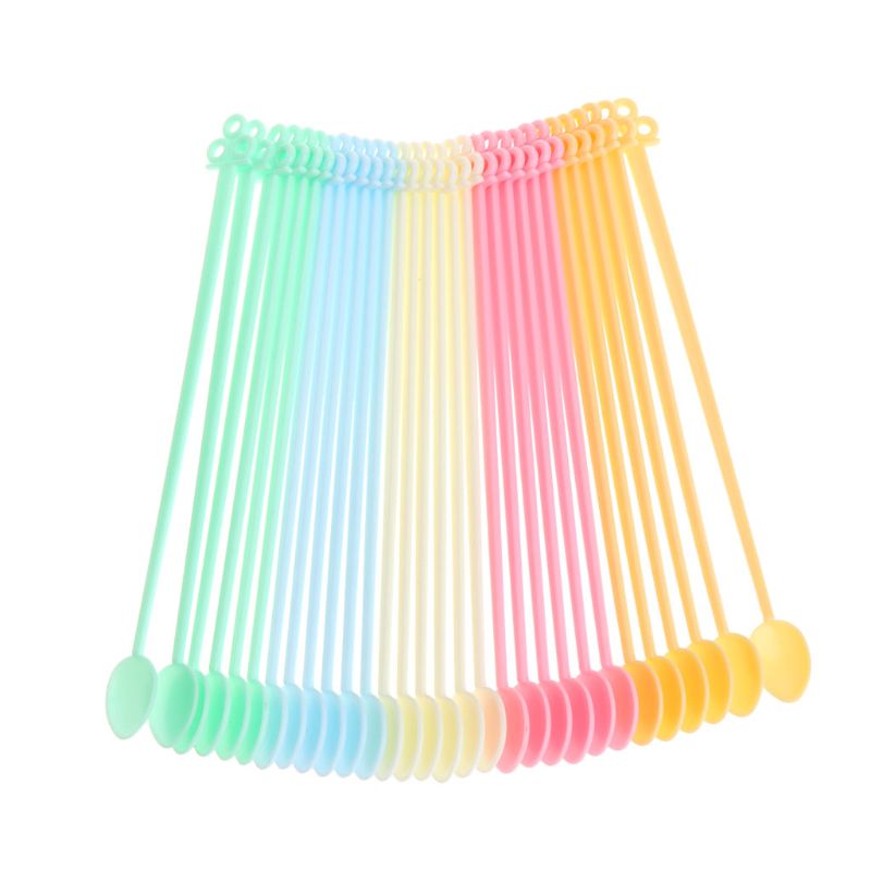 30 stücke Mischen Stange Löffel Epoxid Harz Werkzeuge Stock Kunststoff Muddler DIY Schmuck Machen